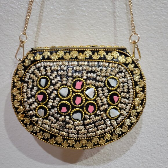 NEW Ramla Beverly Hills Mosaic Clutch and Crossbody Bag - Picture 4 of 11